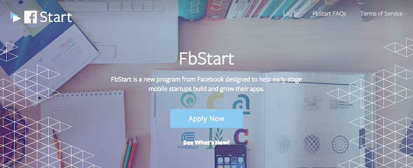 FB start官網截圖