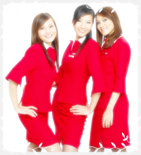  Contoh  model  seragam pramugari  maskapai airlines Indonesia