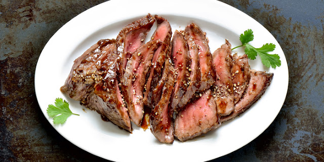 Ginger Soy Flank Steak, quick and easy and full of flavor!