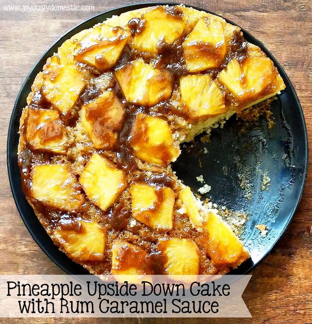 The Bestest Recipes Online Pineapple Upside Down Cake with Rum Caramel