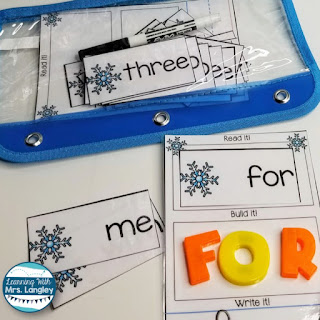 These January Literacy Centers ideas are fun word work for Kindergarten or First Grade. Student friendly and fun with a snowman, mitten, ice, snow, and snowflake themed winter activities. Will go great with anything teachers are teaching this January! Includes 9 centers with letter naming, sight word fluency, first sound fluency, nonsense words,phonemic awareness and more! Perfectly aligned with common core standards. #kindergartenclassroom #januarycenters