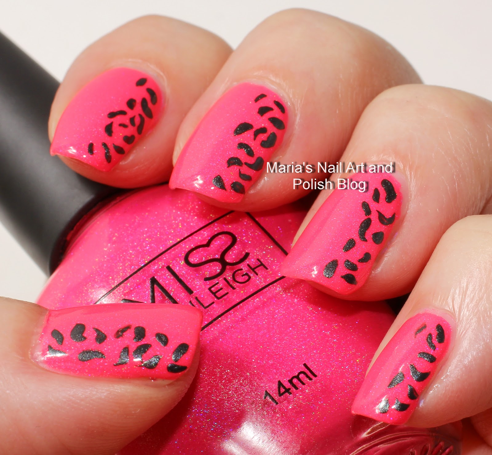 Marias Nail Art and Polish Blog: Simple leopard print nail art