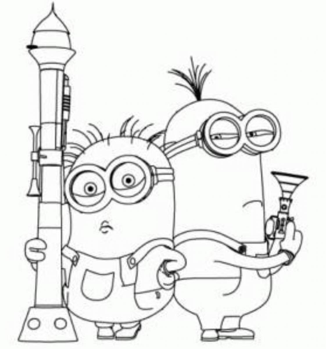baú da web minions desenhos para imprimir