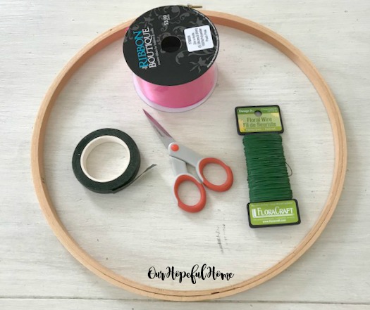 Our Hopeful Home: Simple DIY Spring Hoop Wreath