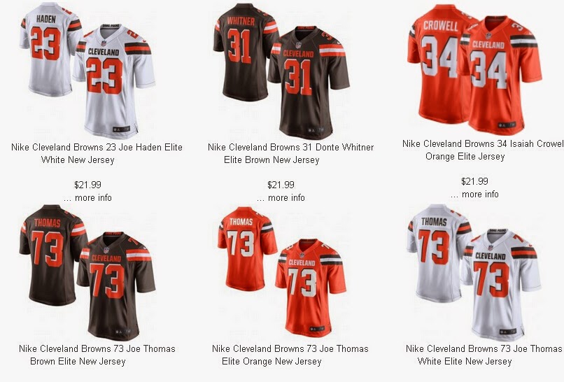 Cleveland Browns New Style jerseys released at