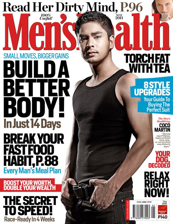 Coco Martin is on the cover of Men’s Health Philippines’ May 2011 Issue Zap News