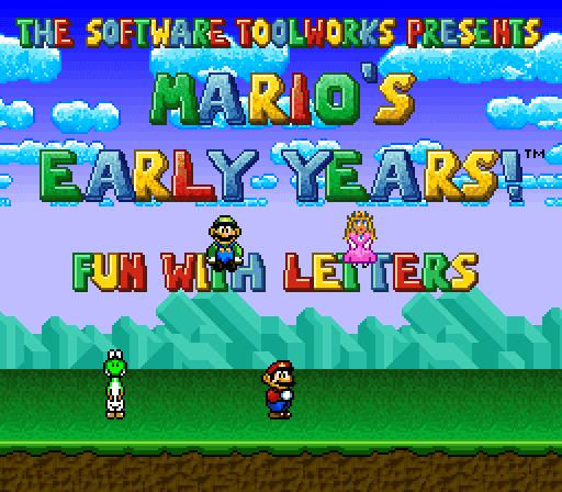 VGJUNK: MARIO'S EARLY YEARS: FUN WITH LETTERS (SNES)