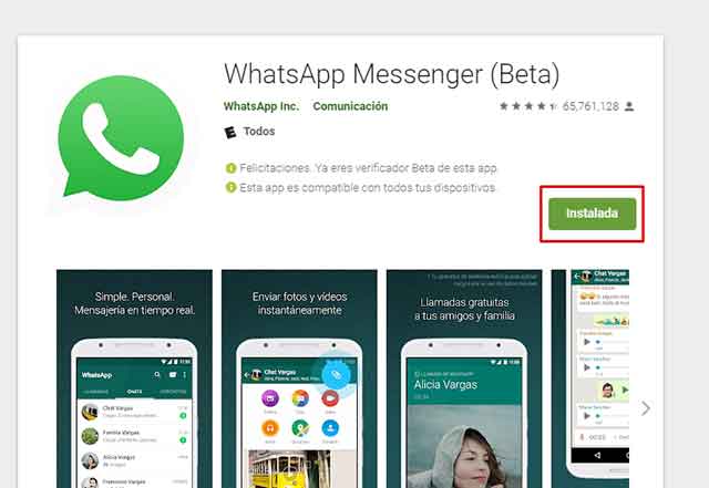 instalar WhatsApp