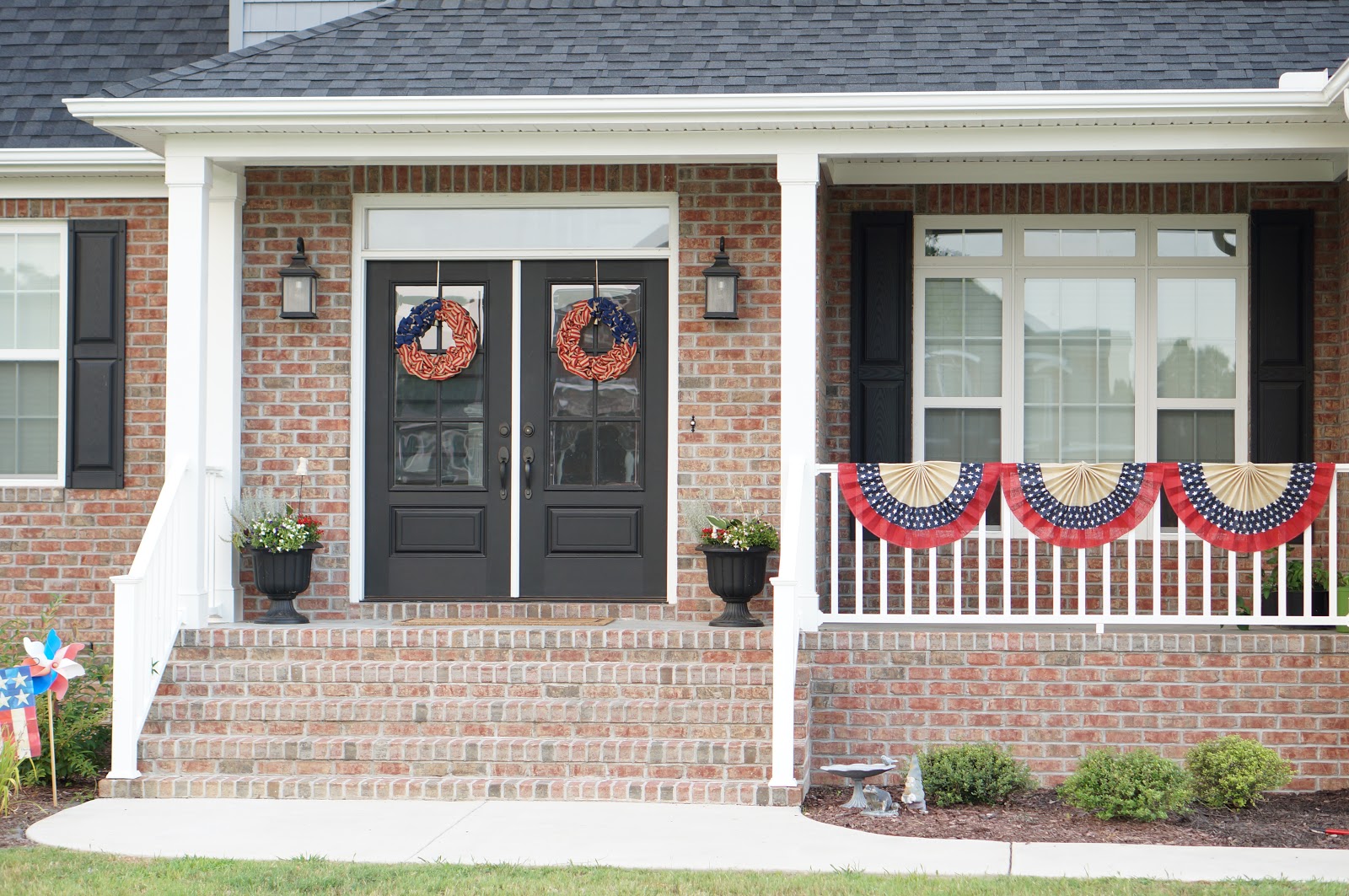 Popular North Carolina blogger Rebecca Lately shares her porch refresh for the Fourth of July.  Check it out if you love seasonal decor!