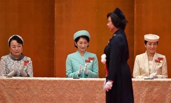 Empress Michiko, Crown Princess Masako, Princess Kiko and Princess Nobuko Asaka attended the Florence Nightingale medal award ceremony
