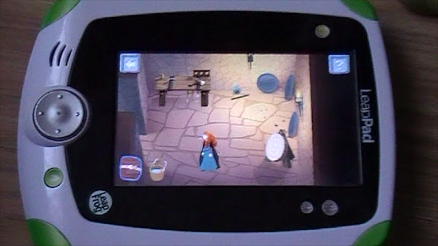 disney game playing on the leappad explorer