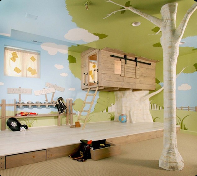 креативный дизайн детской комнаты фото