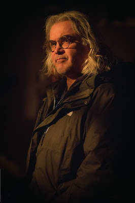 Paul Greengrass on the set of Jason Bourne