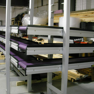 SmartMove Conveyors: 90 Degree Turn Conveyor features Multiple Levels