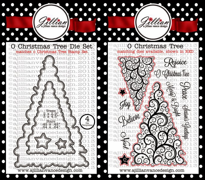 O Christmas Tree die and stamps