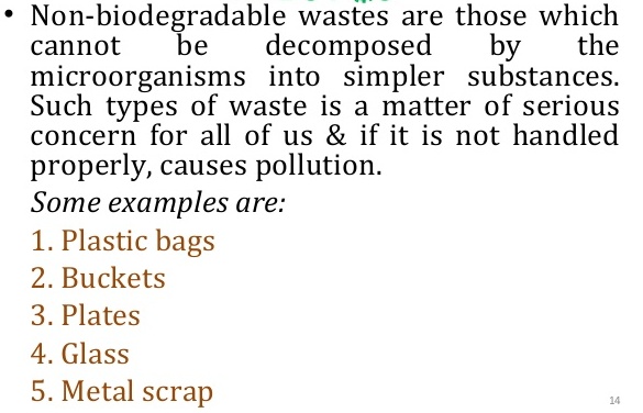 what is non degradable