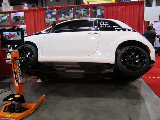 Fiat 500 on two wheels at the 2011 SEMA Show
