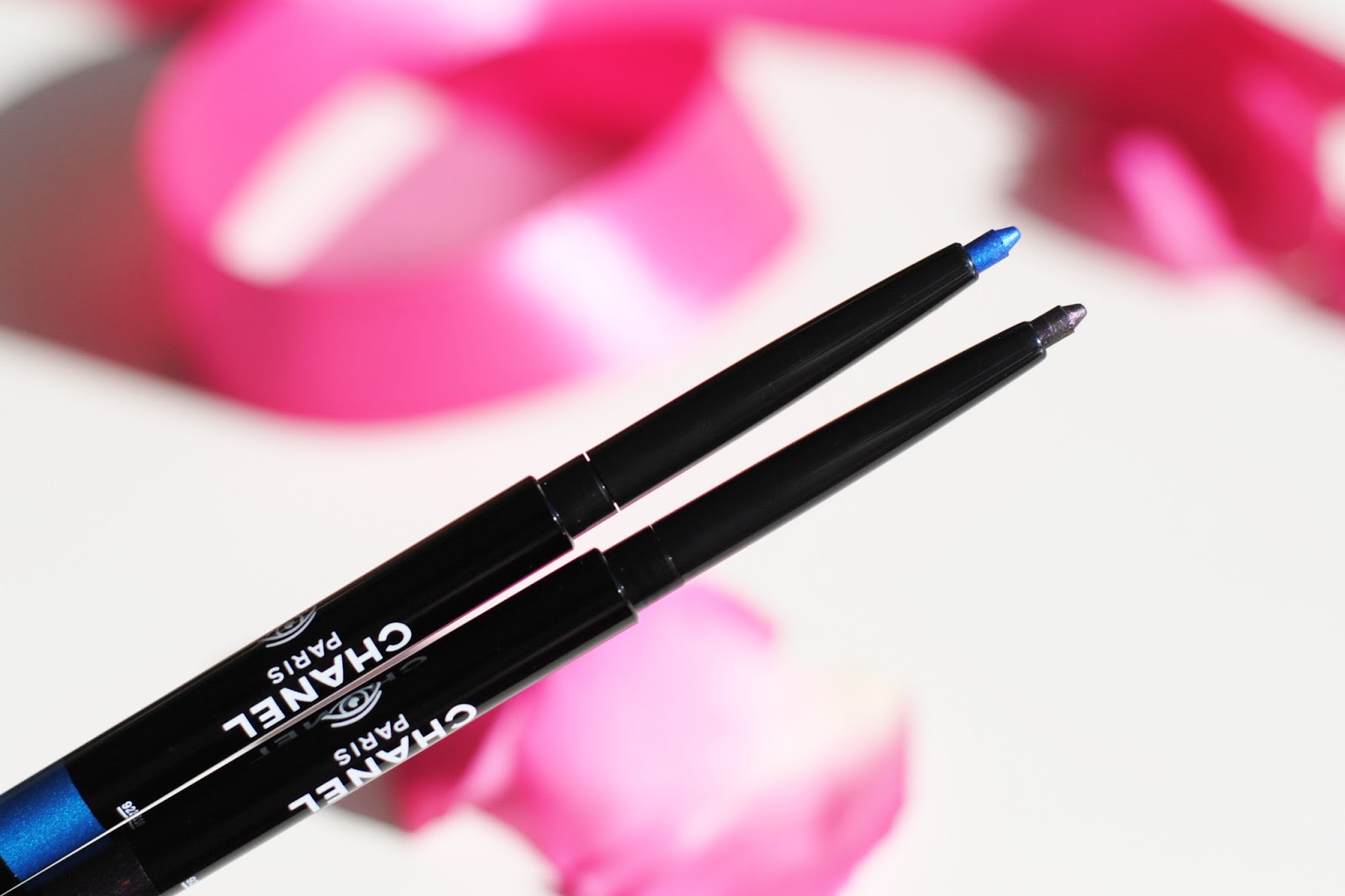 Chanel waterproof eyeliners. These are two beautiful blue toned shades