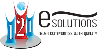 logo for data solutions who's name 121esolutions