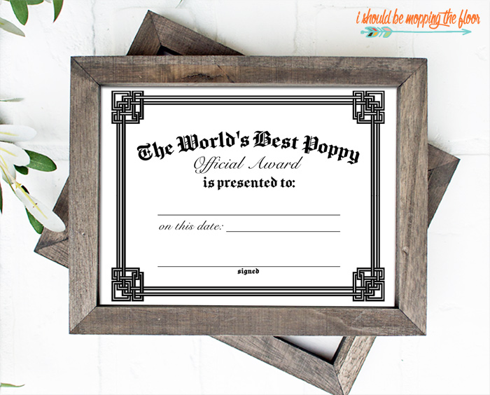31 Free Printable Father S Day Certificates I Should Be Mopping The Floor