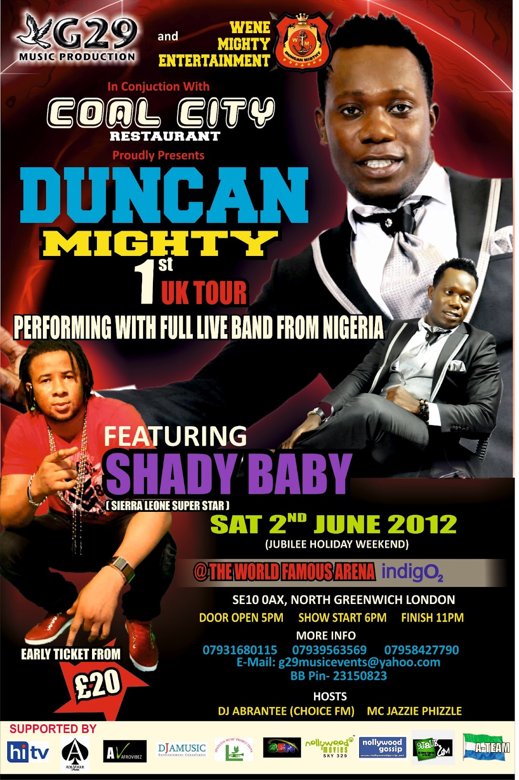 infovibez PROMOTION DUNCAN MIGHTY performing in the UK