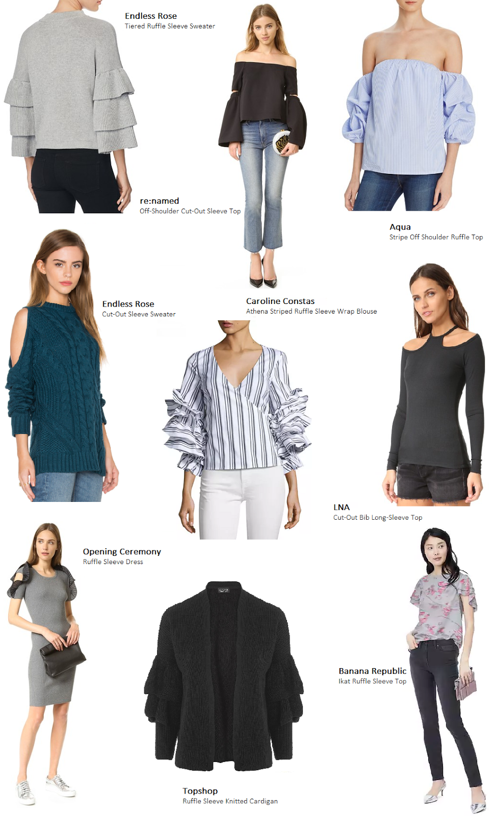 ruffle tiered sleeve wrap top