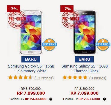 Inilah Harga Samsung Galaxy S5 Di Indonesia