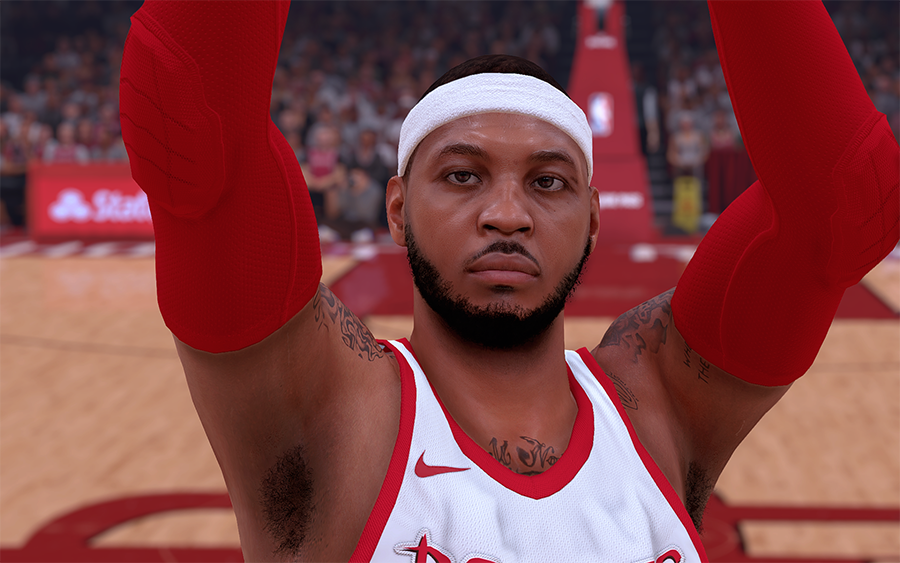 NBA 2K19 Carmelo Anthony Cyberface by barber
