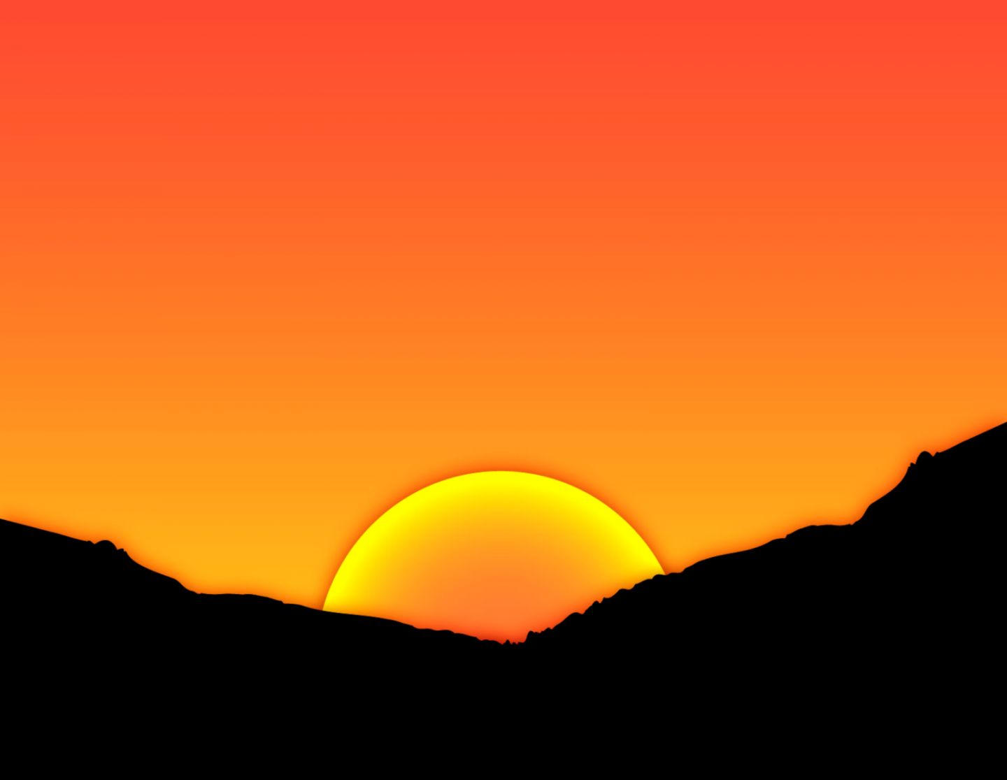 Cartoon Sunset Clip Art