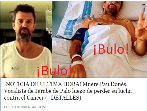 Jarabe de Palo: Pau Donés, no ha muerto Jarabe de Palo: Pau Donés, no ha muerto