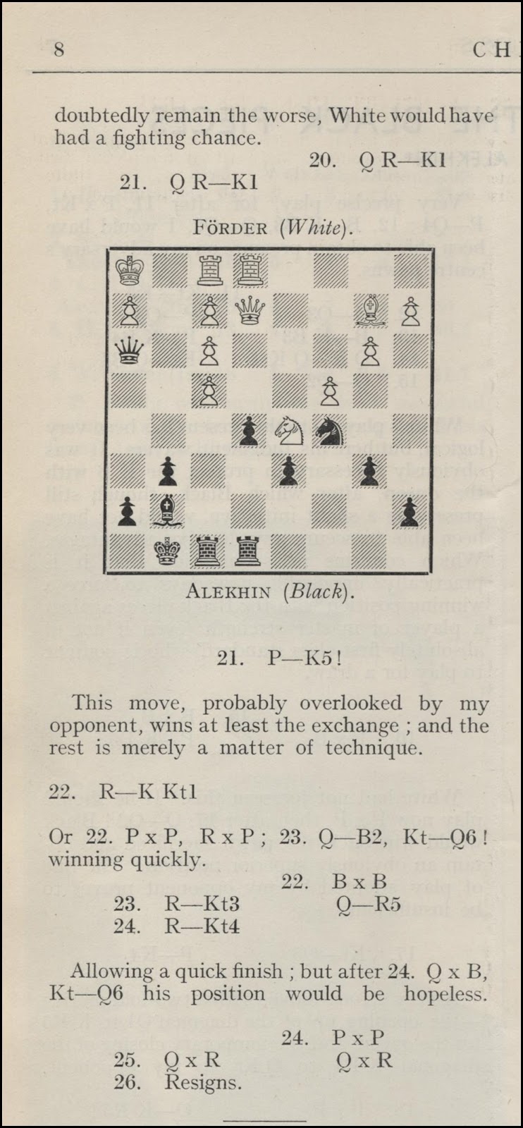 Chess Duels 1921 - 1924 : 127 Games Annotated by Alexander