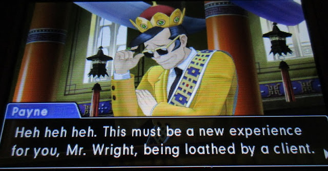 Gaspen Payne Phoenix Wright Ace Attorney Spirit of Justice demo loathed by a client
