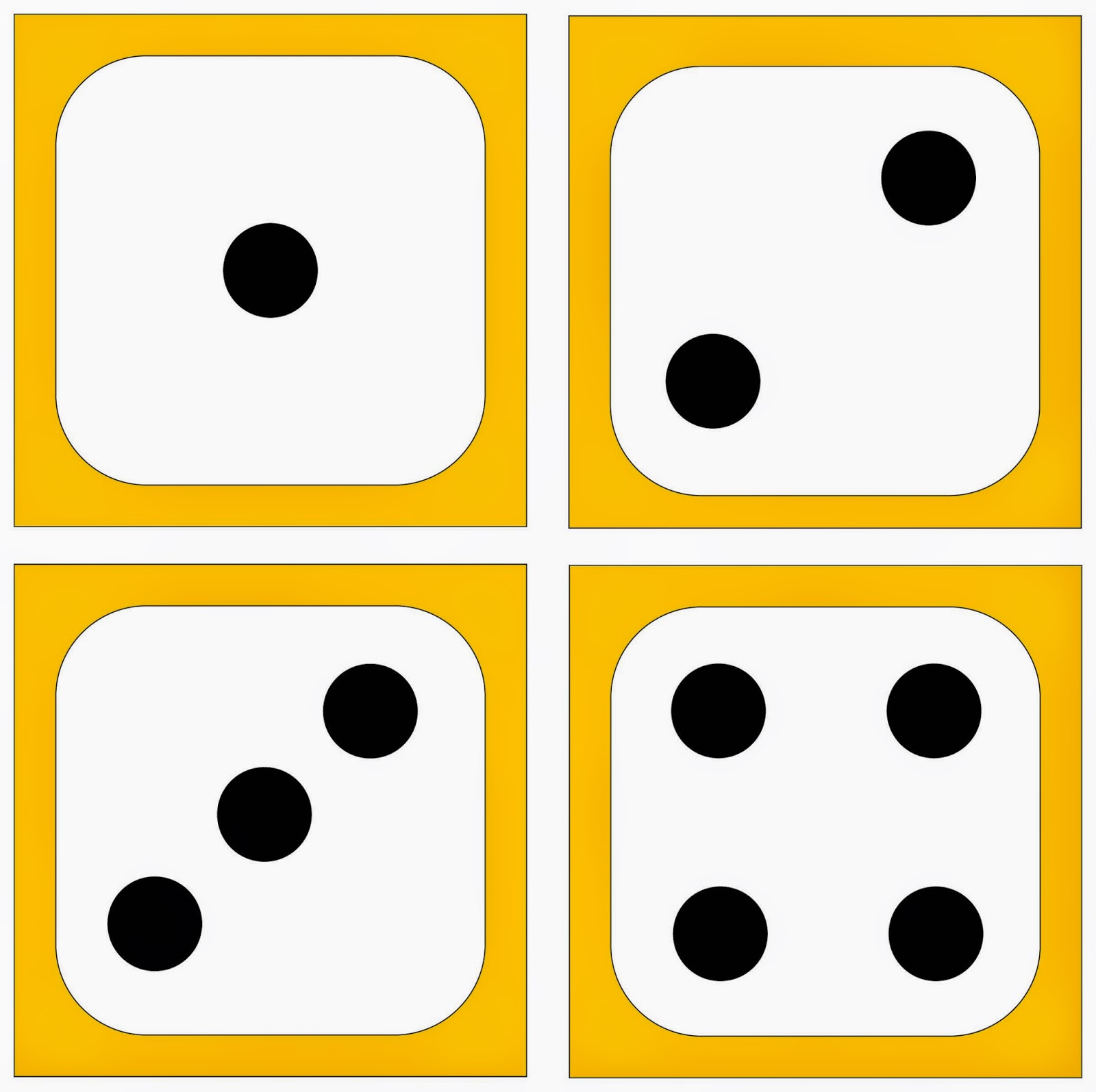 Lernstübchen: die Würfelbilder als Tafelmaterial