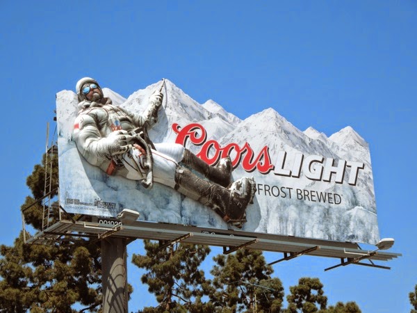daily billboard coors light 3d mountain climber billboard case of coors light
