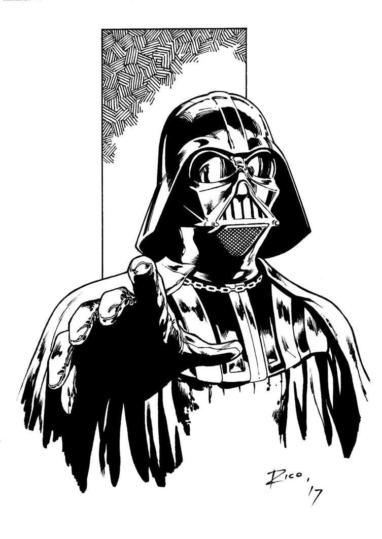 Featured image of post Darth Vader Dibujo Para Colorear