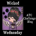 Jeg deltager i Wicked Wednesday ATC Challenge