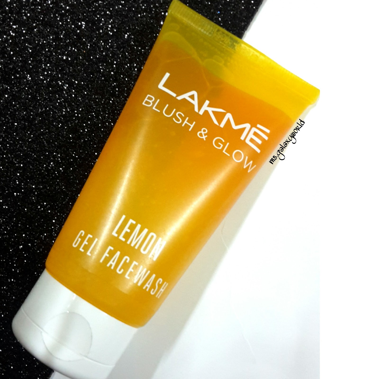 Ms.Galaxy's World REVIEW Lakme Blush And Glow Lemon Face Wash.