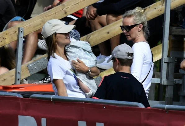 Prince Carl Philip, Princess Sofia Hellqvist, Prince Alexander watched the football match between of two Project Playground