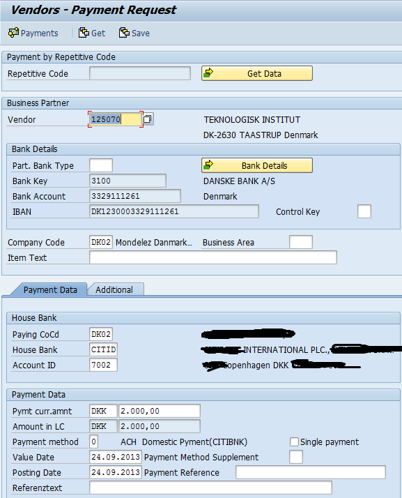 SAP Treasury Banking Automatic Merging of Manual Payments