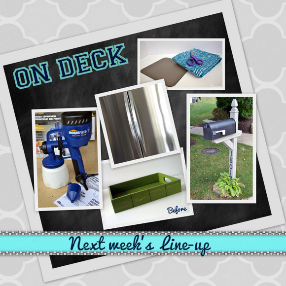 On Deck: Next Week's Featured DIY Design Lineup