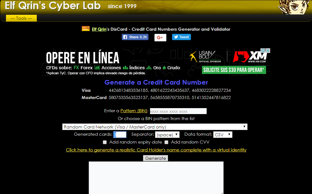 Generadores de CC (BIN)