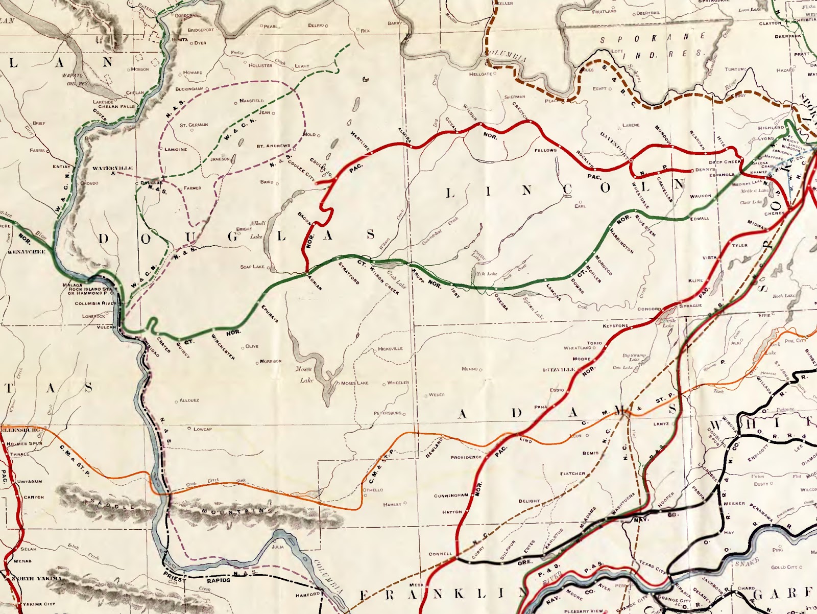 Big Bend Railroad History: Maps Of The Big Bend