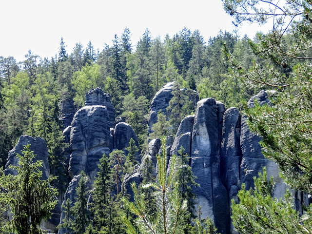 Skalne Miasto W Adrspachu Przyra Pl