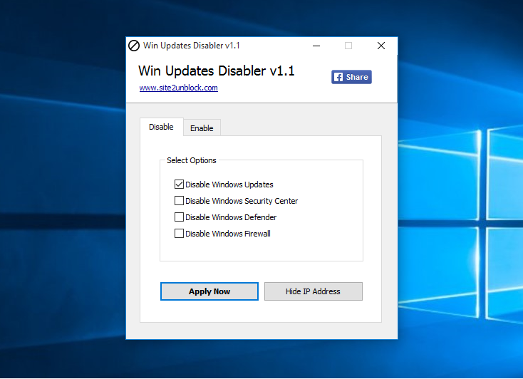 arrêter la mise à jour de Windows à partir d'installer ie 10