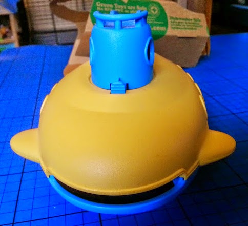 Green toys recycled plastic submarine with whale face