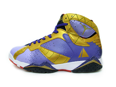 Watchmen x Jordan Brand Custom Sneaker Collection by Sekure D - Ozymandias Air Jordan VII Sneakers