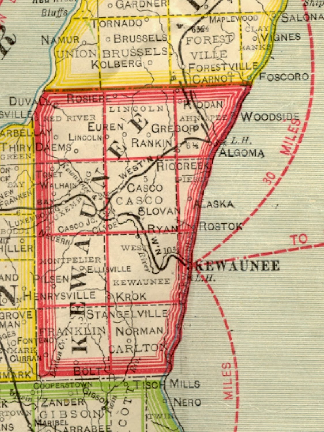 Kewaunee County History Kewaunee County and Its Ancient Shorelines
