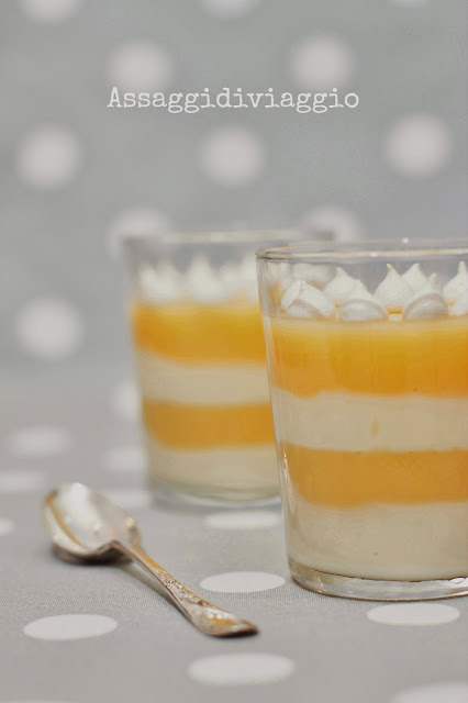 da un'idea, dei bicchieri golosi: bicchieri multistrato di lemon curd, crema pasticcera e meringhe