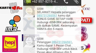 SMS Game Berbayar Penyedot Pulsa