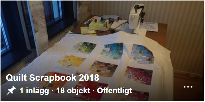 Quilt Scrapbook 2018